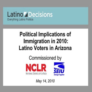 Latino voters in Arizona and SB1070