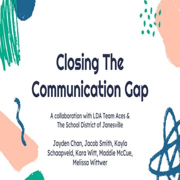 LDA Class of 2023 Team Aces presentation