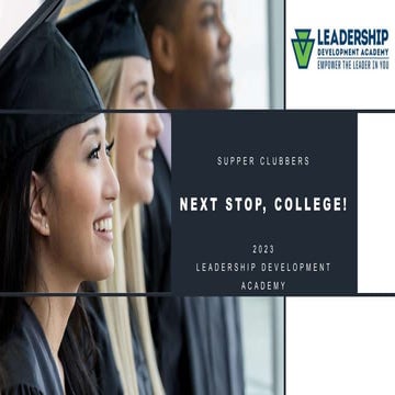 LDA Class of 2023 Team Supper Clubbers presentation