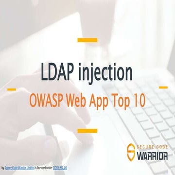 Secure Code Warrior - LDAP injection