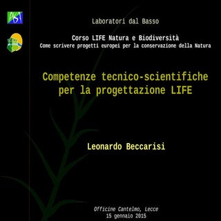 Ldb_Corso Life 2015.01.15_Beccarisi...