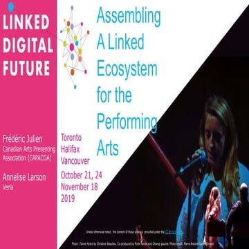 Assembling a Linked Ecosystem for the Performing Arts