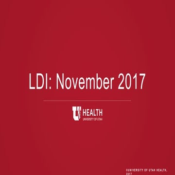 LDI Morning Session - November 30, 2017