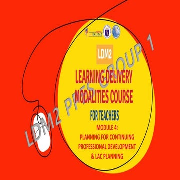 Learning Delivery Modalities Course 2: