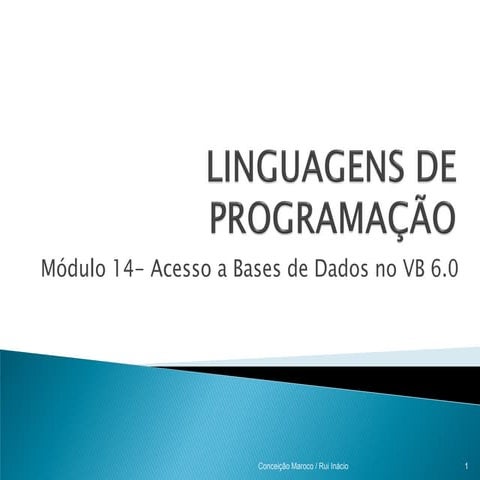 LDP   mod 14 - Acesso a bases de dados