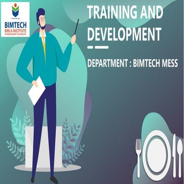 Learning and development: TNA