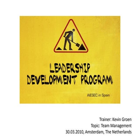 [LDP] Team Management (30 03 10)