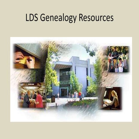 Temple and Family History Plan - 5th Sunday Lesson | PPTX