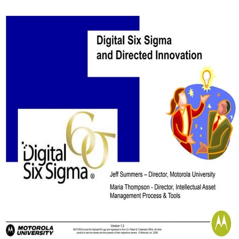 Digital Six Sigma integration with Directed Innovation for Generation of High...