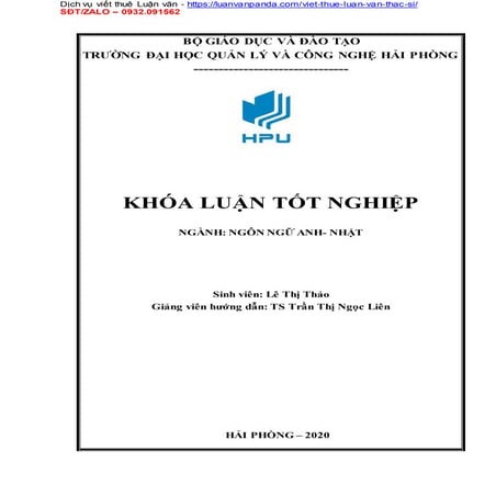 luan van thac si A case study with the final year English majors at Hai ...