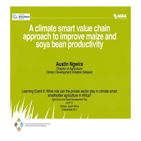 Learning Event 6, Session 1, From Agriculture and Rural Development Day (ARDD...