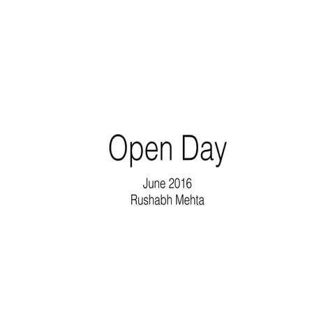Openday june 16