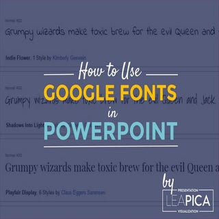 How To Use Custom Google Fonts in P...