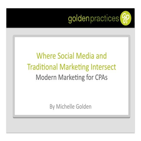 Where Social Media and Traditional Marketing Intersect