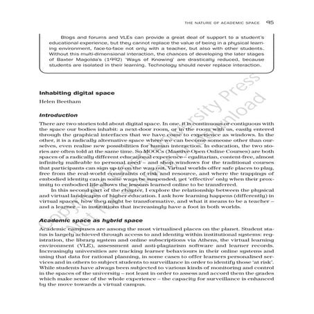 Occupying Virtual Space