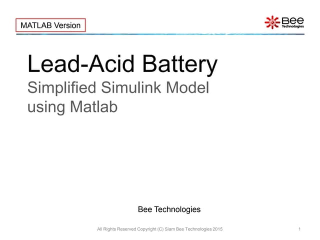 Lead-Acid Battery Simplified Simuli...