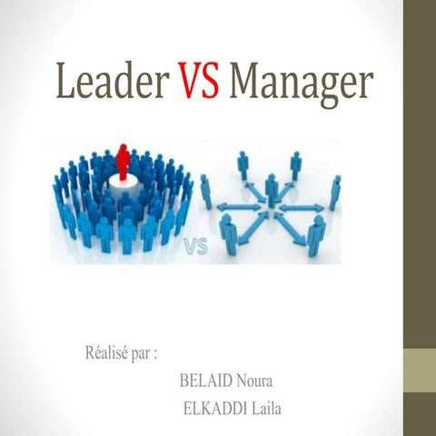 Manager vs leader | PPTX