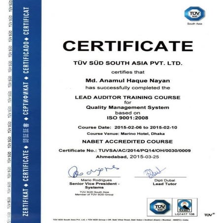 Quality Control Management for RMG, Level- 4, Certificate | PDF