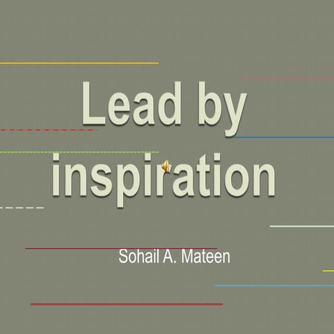 Lead By Inspiration