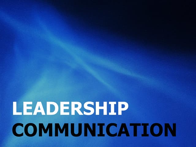 leadershipCOMMUNICATION