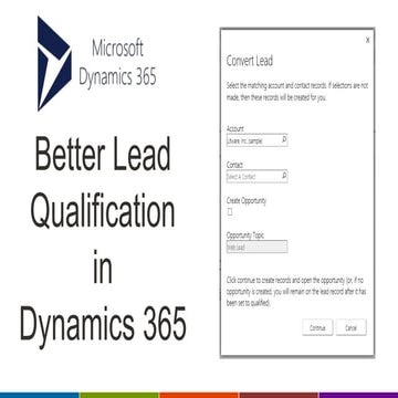 Better Lead Qualification in Dynamics 365