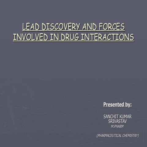 Lead drug discovery