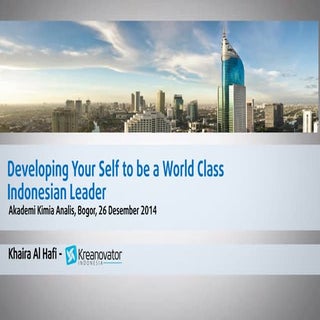 Developing Yourself to be a World C...