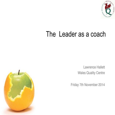 Leader as a coach