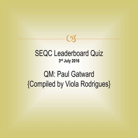 Leaderboard Challenge - Paul's set