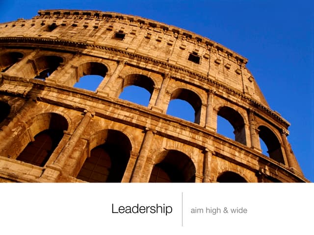 Leader by doing