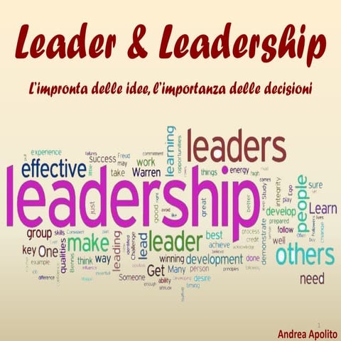 Leader e leadership [Andrea Apolito]