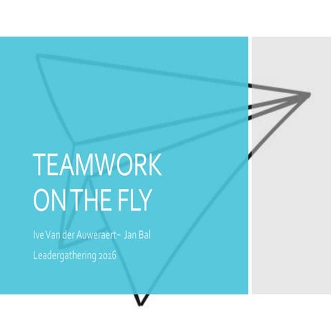 Teaming on the fly: een speels leermoment - Jan Bal en Ive Vanderauweraert - ...