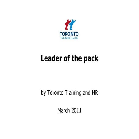 Leader of the pack March 2011