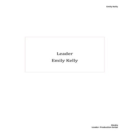 Leader production script | DOCX