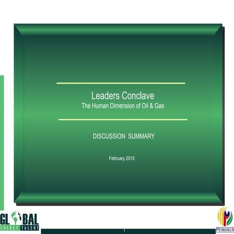 Indian Oil & Gas Leaders Conclave - Discussion Summary