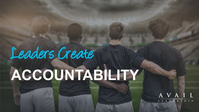 How Leaders Create Accountability Webinar
