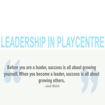 Leadership: A rite of passage