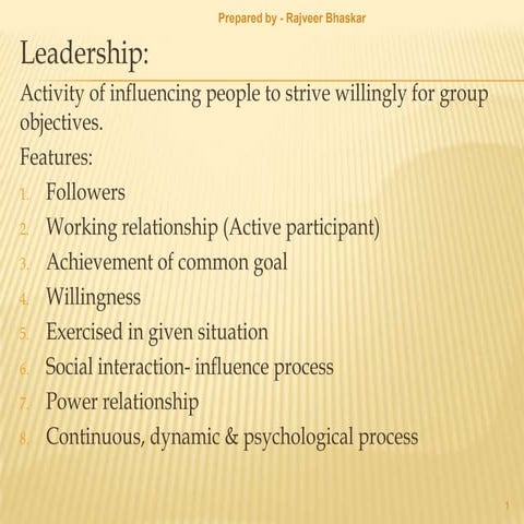 Leadership