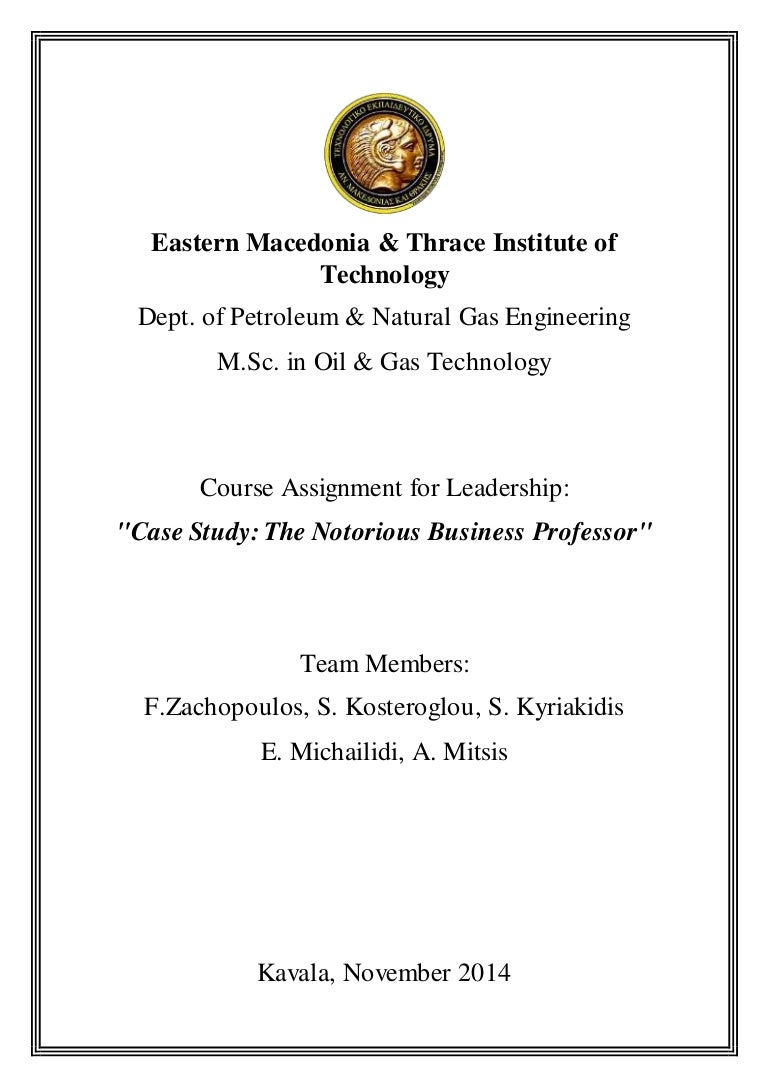 Leadership case study activity image