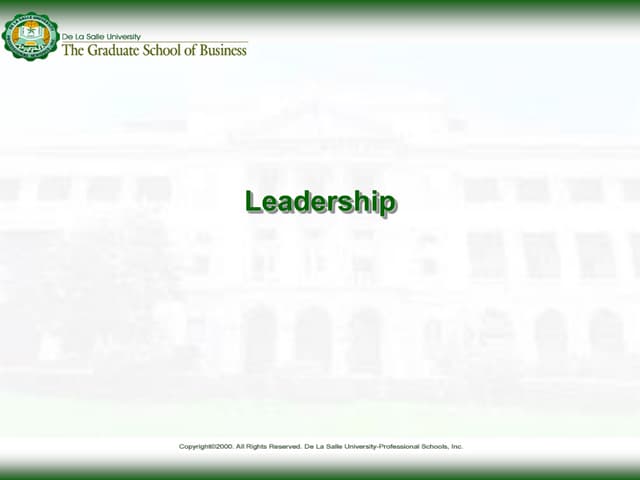Leadership