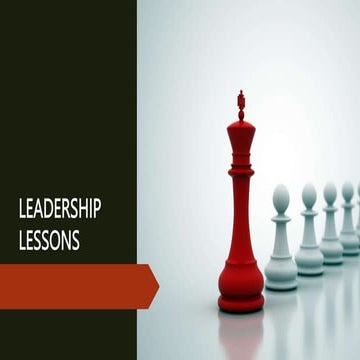 Leadership and Success Lessons for Life/Business