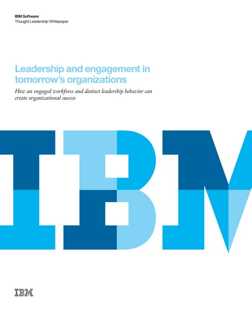 Leadership and Employee Engagement  in Tomorrow Organization - InspireOne