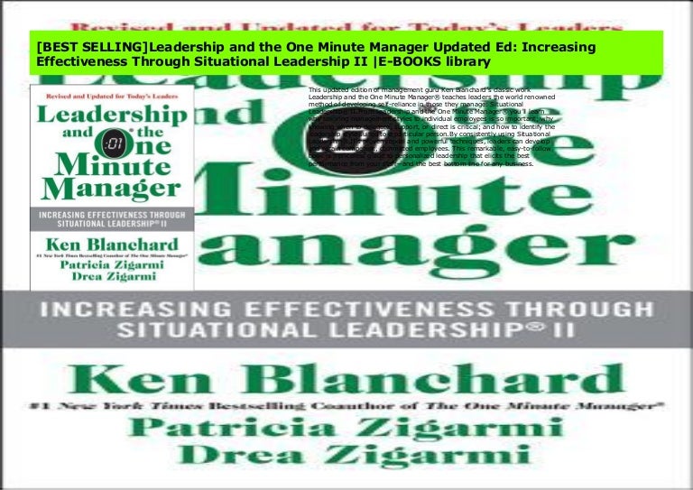 [BEST SELLING]Leadership and the One Minute Manager Updated Ed Incre…