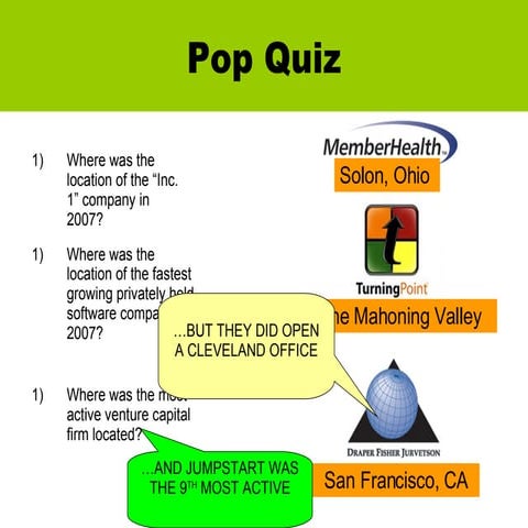 Economic Development Presentation by Brad Whitehead