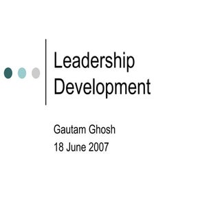 Leadership Development