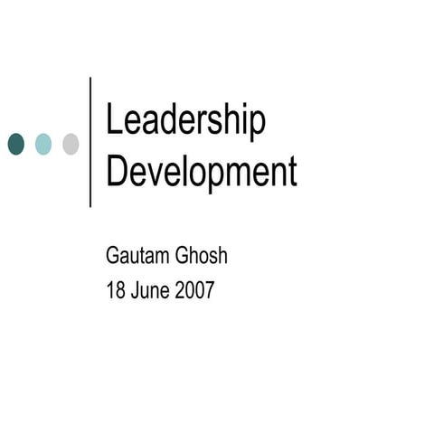Leadership Development