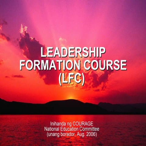 Leadership Formation Course