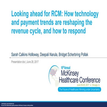 Leadership forum: Looking ahead for RCM: How technology and payment trends ar...