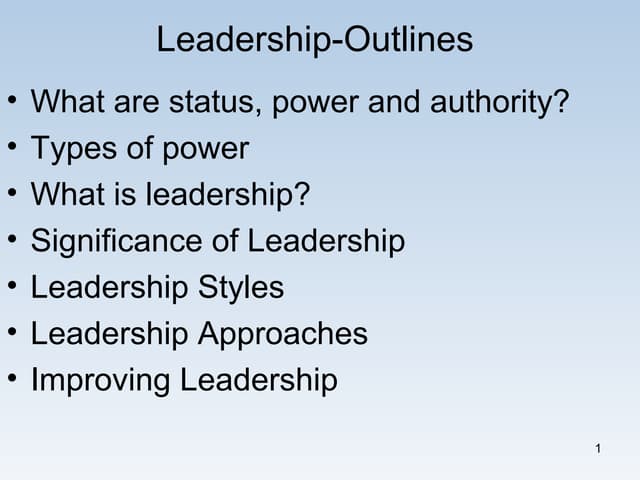 Leadership