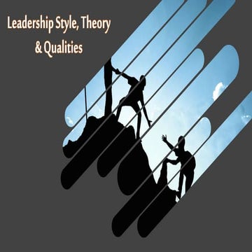 Leadership Style, Theory & Qualities